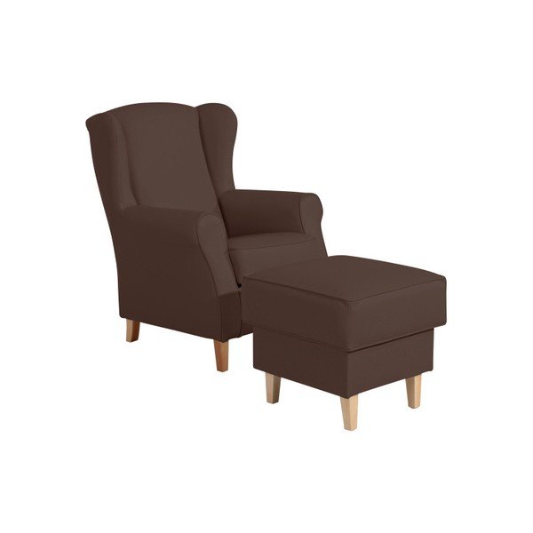 Max Winzer Lorris Brown temno rjava imitacija usnja za noge-image-1
