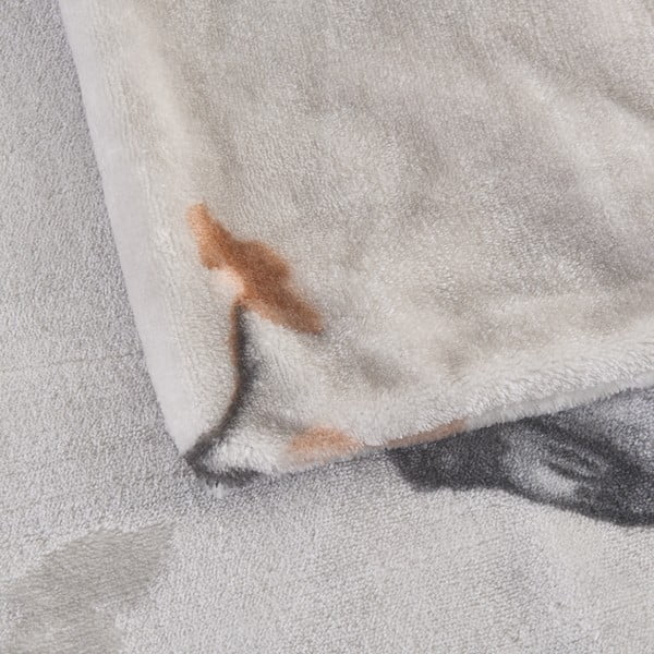 Siva enojna posteljnina iz mikropliša 140x200 cm Ronja – My House-image-2