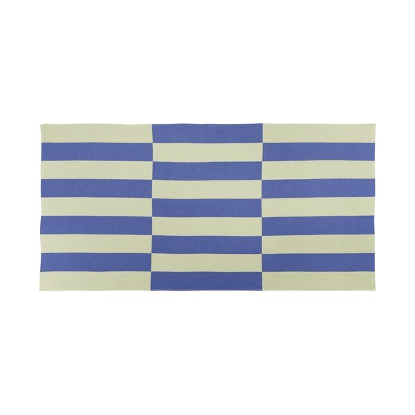 Svetlo rumena/modra bombažna brisača za na plažo 100x160 cm Su – noo.ma