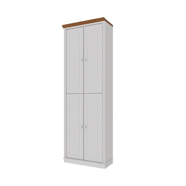 Bela/jantarna omara iz masivnega bora 74x223x37 cm Anita – Støraa-image-2
