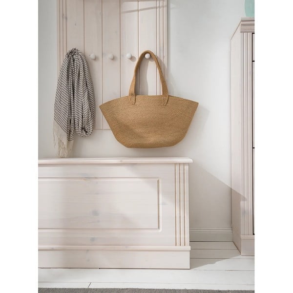 Bela skrinja iz masivnega bora 80x45 cm Anita – Støraa-image-1