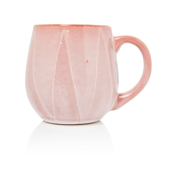 Rožnata keramična skodelica Sabichi