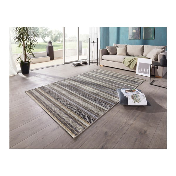 Modra zunanja preproga Elle Decoration Bloom Rodez, 80 x 150 cm-image-1