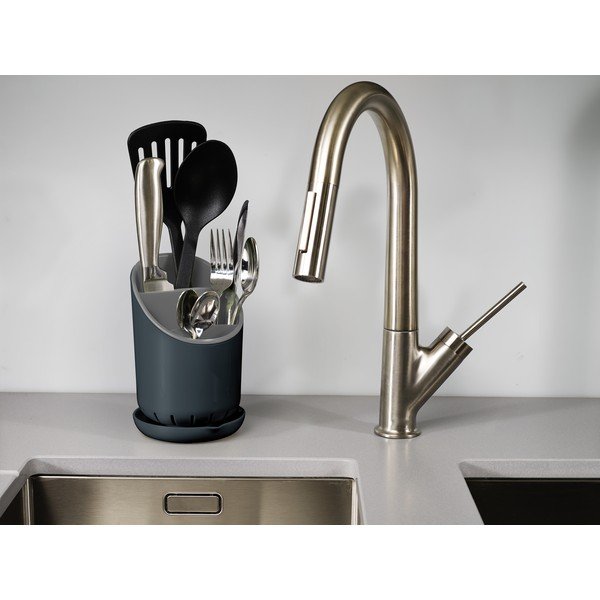 Sivo stojalo za jedilni pribor in kuhinjske pripomočke Joseph Joseph Dock-image-3