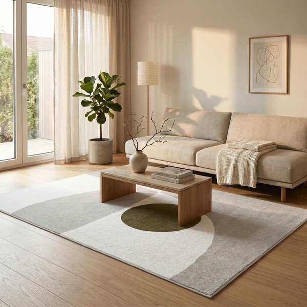 Bež/kremno bela preproga 120x170 cm Martini – ESTE-image-1