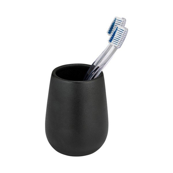 Črn keramičen lonček za zobne ščetke Nerno – Wenko-image-1