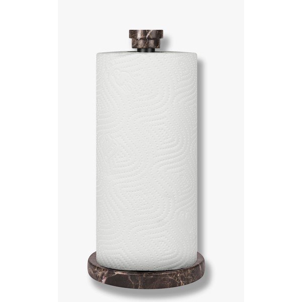 Temno rjavo marmorno držalo za kuhinjske brisače ø 12,5 cm Marble – Mette Ditmer Denmark-image-1