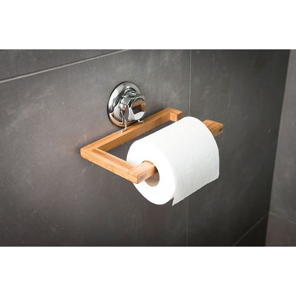 Bambusov stensko držalo toaletnega papirja Compactor-image-1