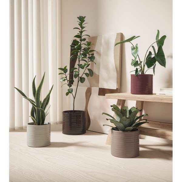 Keramičen ročno poslikan okrasni cvetlični lonec ø 25 cm Fortuna – Artevasi-image-4