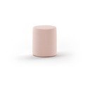 Svetlo rožnat otroški tabure iz tkanine bouclé MOON – Vipack