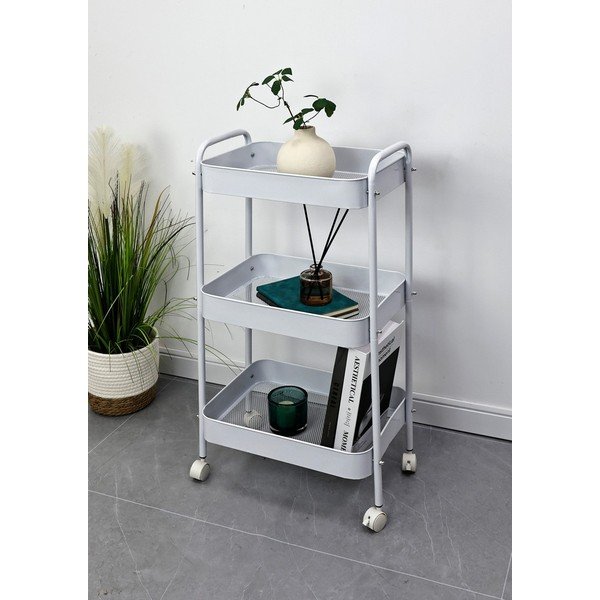 Kovinski servirni voziček na kolesih 29,5x41 cm Leiky – Yes Everyday-image-1