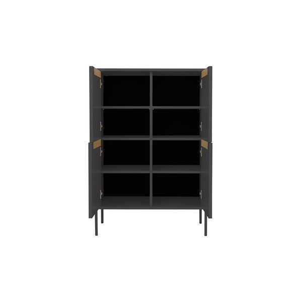 Črna komoda Tenzo Switch, 90 x 128 cm-image-4