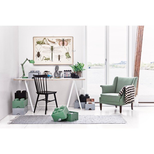 Zelena kvadratna škatla za shranjevanje LEGO®-image-1