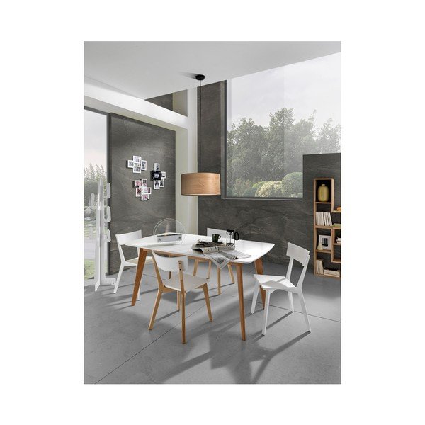 Komplet 2 belih jedilnih stolov Tomasucci Kyra-image-4