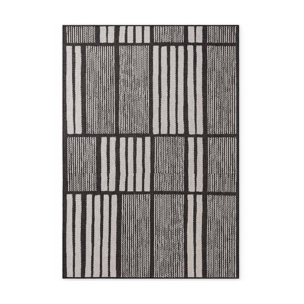 Črna/kremno bela notranja in zunanja preproga 200x300 cm Haringey Allington – Ted Baker
