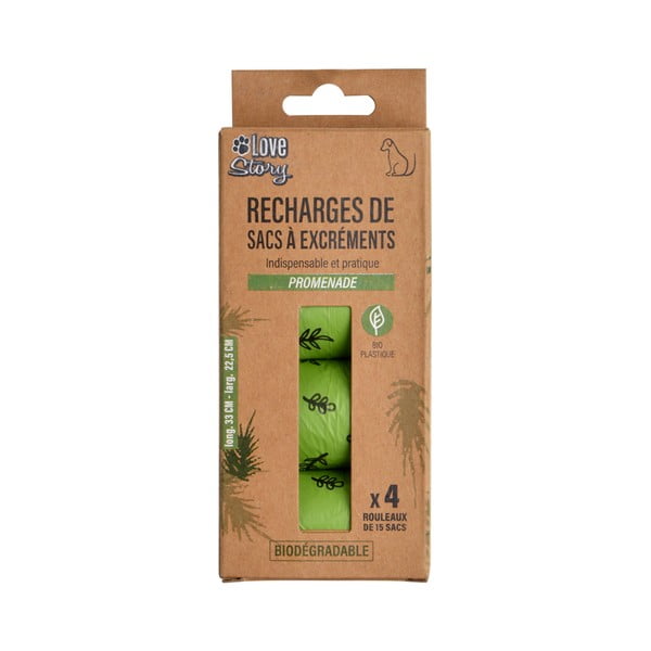 Vrečke za pasje iztrebke 4 ks – Love Story