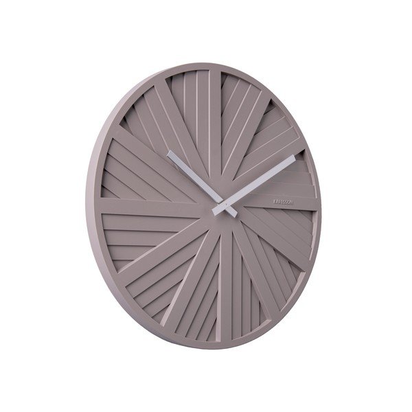 Siva stenska ura Karlsson Slides, ø 40 cm-image-1