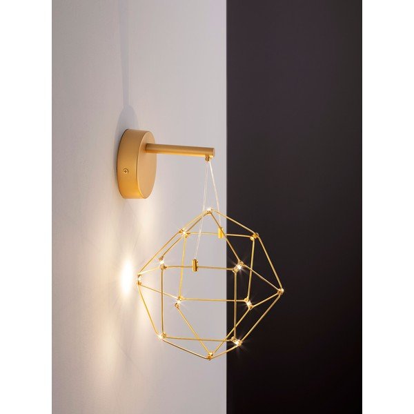 Aluminijasta LED stenska svetilka v zlati barvi Nebula – Nova Luce-image-1