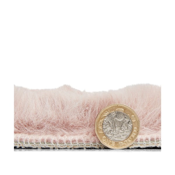 Roza preproga Think Rugs Teddy, ⌀ 120 cm-image-3