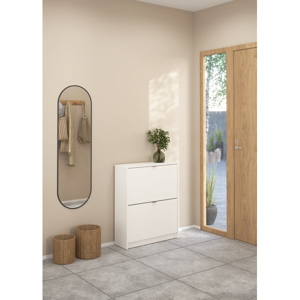 Bela preklopna omarica za čevlje Shoes – Tvilum-image-1