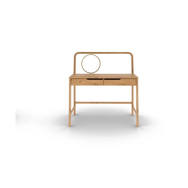 Kozmetična miza iz masivnega hrasta 57x110 cm Twig – The Beds