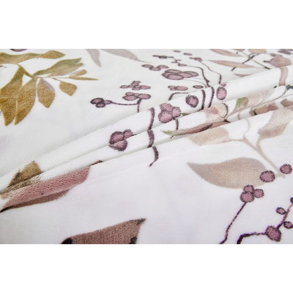 Bela/rjava enojna posteljnina iz mikropliša 140x200 cm Ramita – My House-image-3