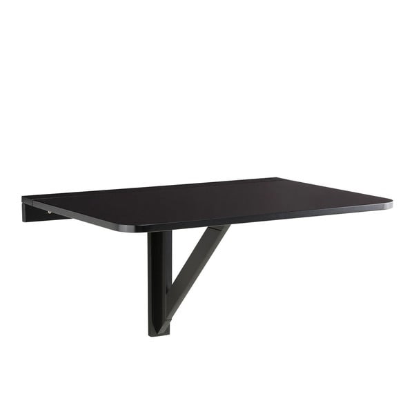 Črna zložljiva stenska mizica Støraa Trento, 56 x 80 cm