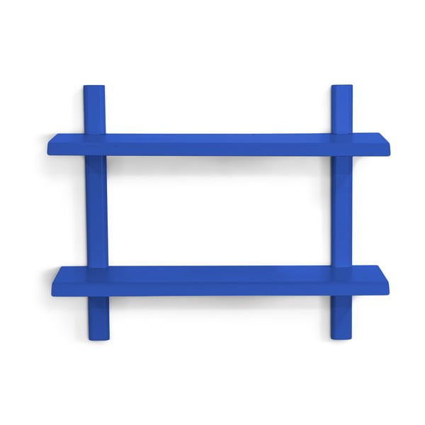 Modra večnivojska kovinska polica 60 cm Hola – Spinder Design