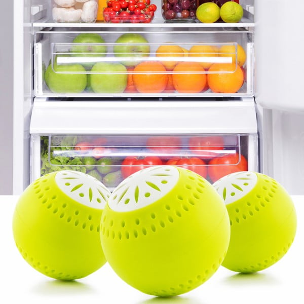 Komplet 3 kroglic proti neprijetnim vonjavam v hladilniku InnovaGoods-image-3