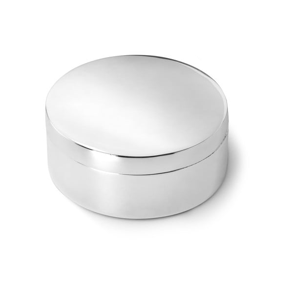Kovinska škatlica za prvi mlečni zob v sijajno srebrni barvi ø 4x2 cm Round – Zilverstad