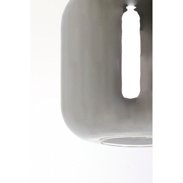 Siva stropna svetilka s steklenim senčnikom ø 16 cm Lekar - Light & Living-image-4