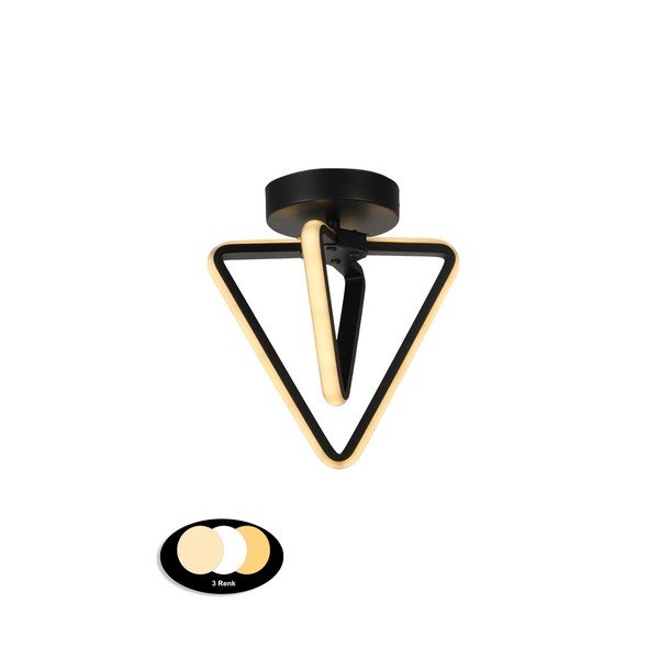 Črna kovinska LED stropna svetilka Baris – Squid Lighting-image-2