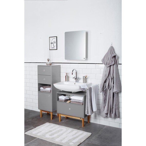 Siva omarica za pod umivalnik 66x45 cm Color Bath – Tom Tailor-image-3