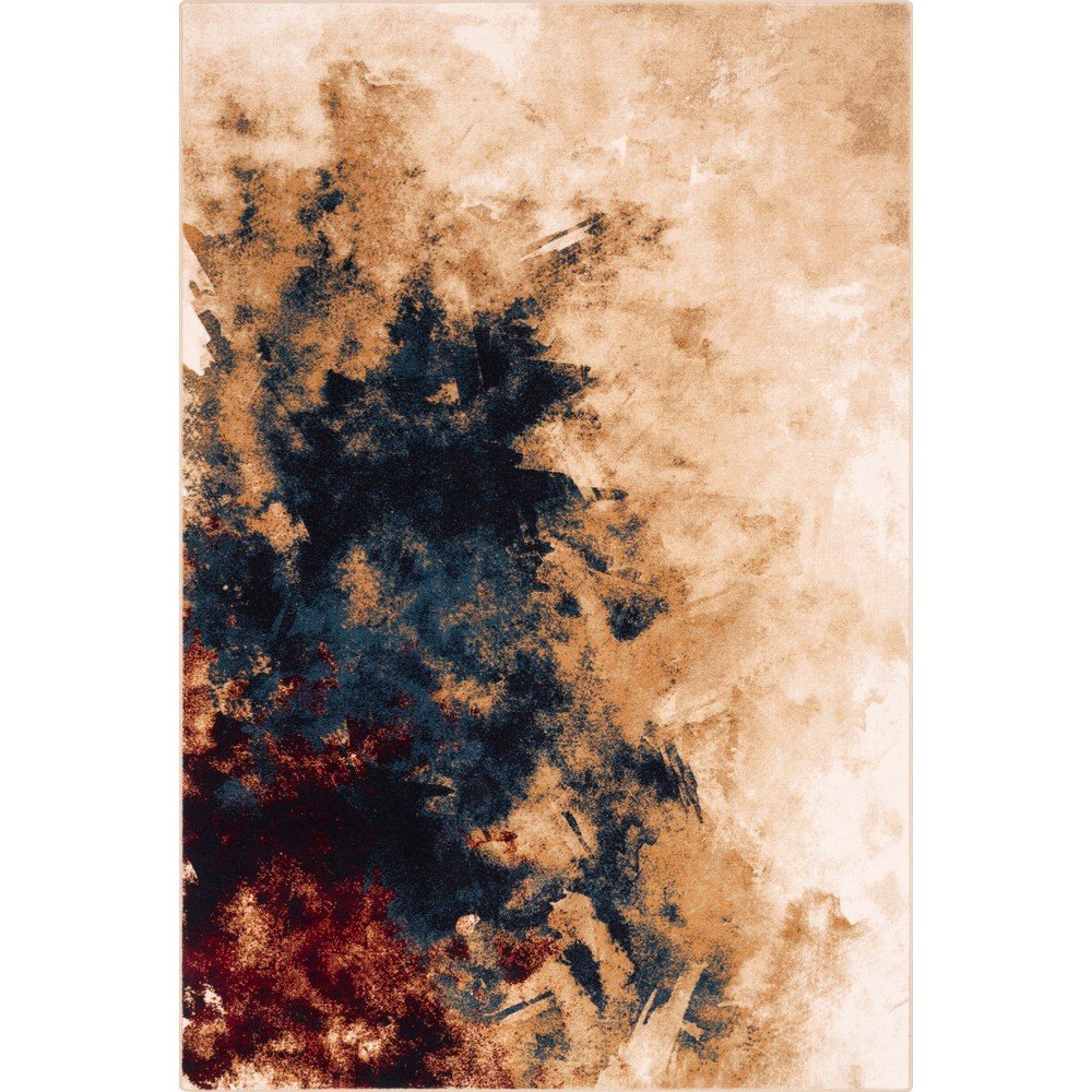 Volnena preproga Burst dark beige
