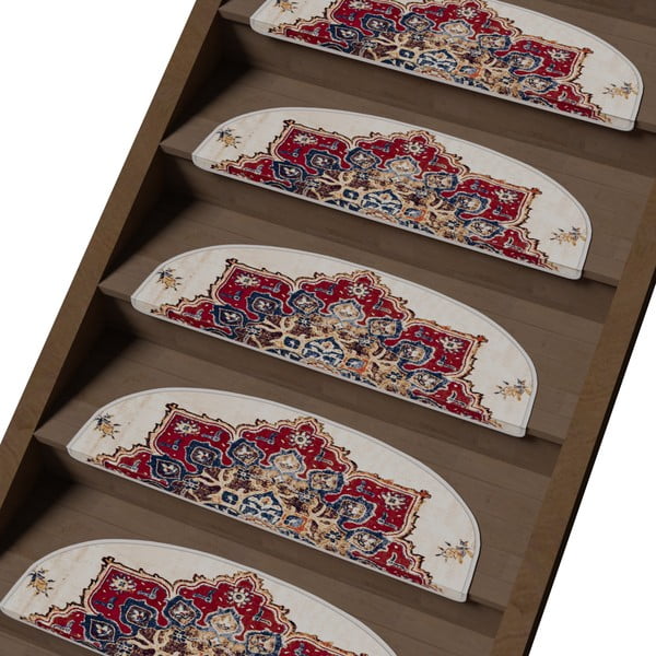 Komplet preprog za stopnice 16 ks 20x65 cm Floral Path – Vitaus-image-1