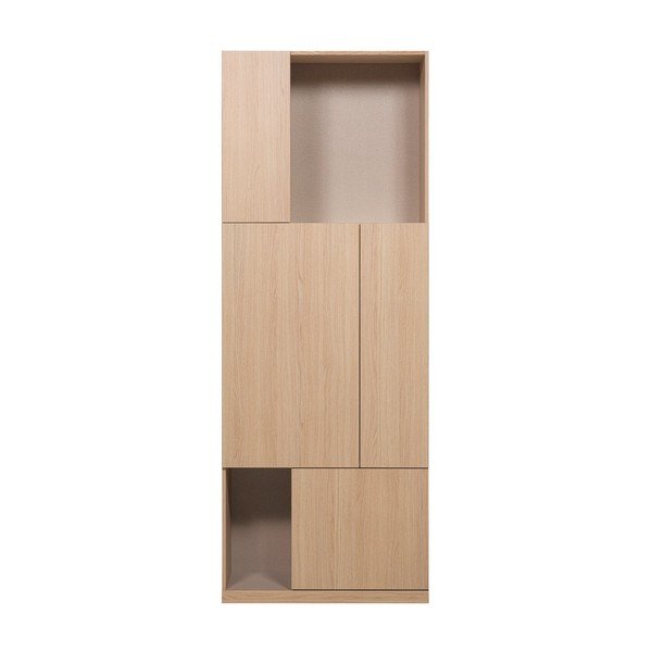 Modularna omara v naravni barvi 80x215 cm Build – WOOOD