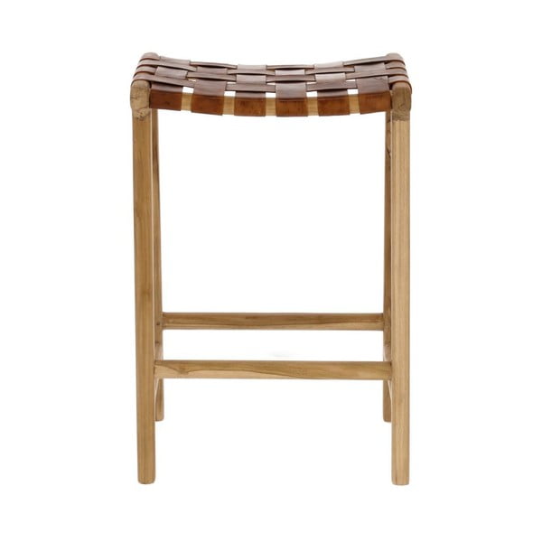 Barsko stol iz umetnega usnja v naravni barvi (višina sedeža 67 cm) Calixta – Kave Home-image-3