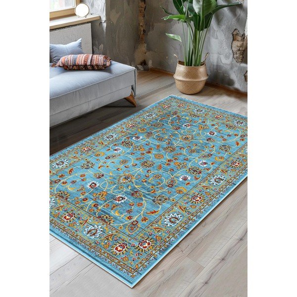 Turkizna pralna preproga 50x80 cm Quoise – Vitaus-image-1