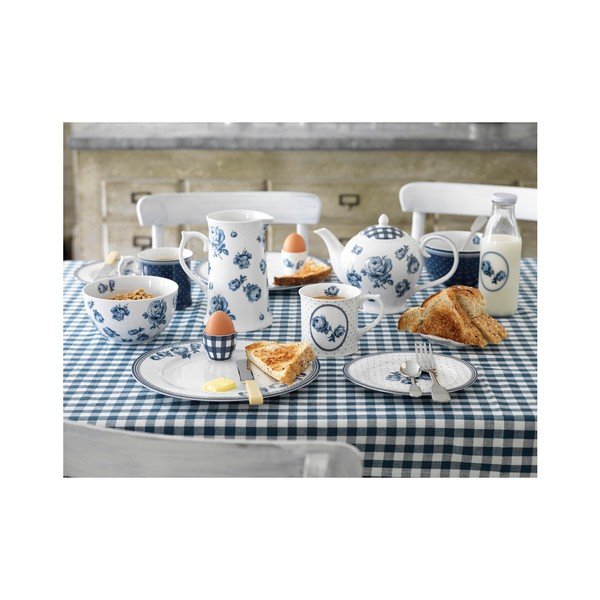 Porcelanski vrč s krožnikom Creative Tops Vintage Indigo, 200 ml-image-4