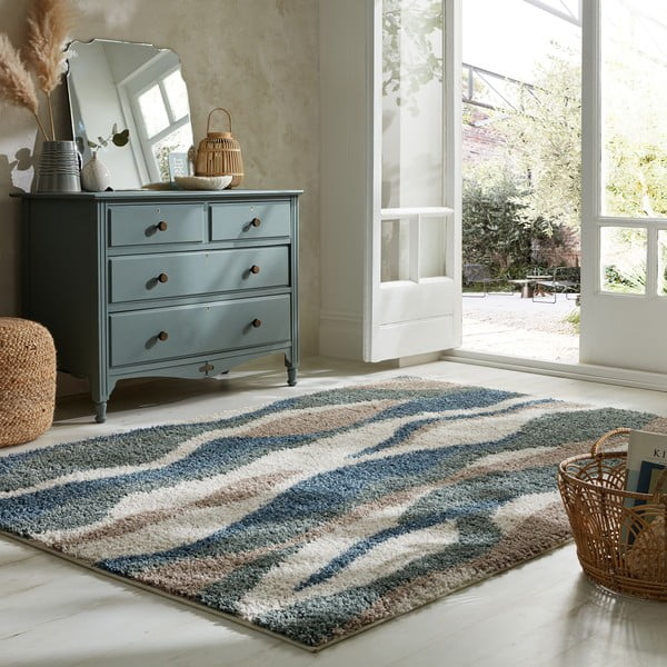 Zelena/modra preproga 200x290 cm Stream – Flair Rugs-image-1