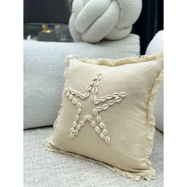 Bombažna prevleka za blazino 43x43 cm Seashells – Mioli Decor-image-1