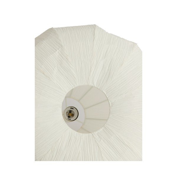 Kremno bela viseča svetilka s papirnatim senčilom ø 10 cm Sarella – Light & Living-image-4