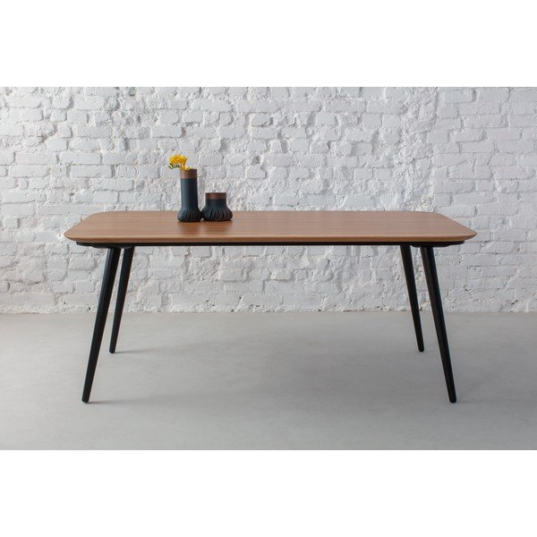 Jedilna miza iz jesenovega lesa s črnimi nogami Ragaba Contrast, 180 x 90 cm-image-4