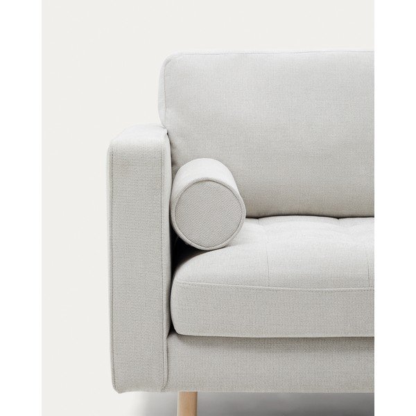 Sivo-bež sedežna garnitura iz šenilje 222 cm Debra – Kave Home-image-4