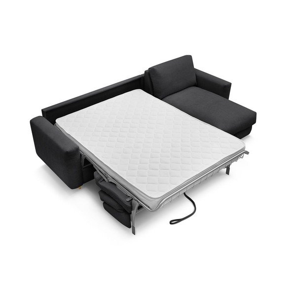 Črna kotna sedežna garnitura Nouveau Cocoone – Bobochic Paris-image-4