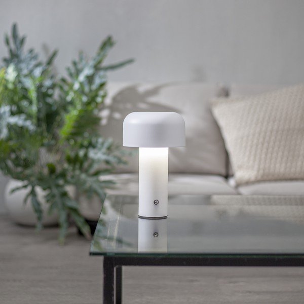 Bela LED namizna svetilka (višina 21,5 cm) Bobby – Star Trading-image-1