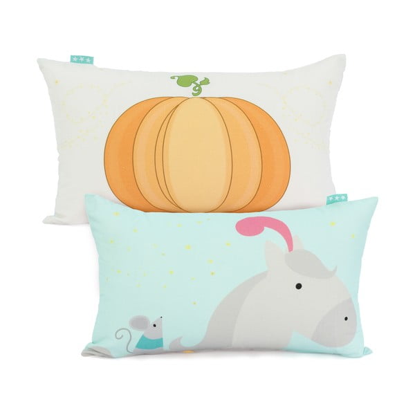 Obojestranska bombažna prevleka za vzglavnik Mr. Fox Pumpkin, 50 x 30 cm-image-2