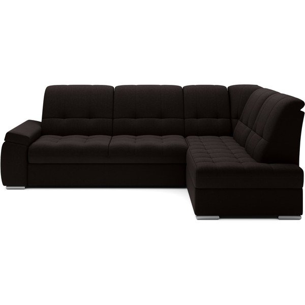 Rjava raztegljiva/s prostorom za shranjevanje kotna sedežna garnitura (desni kot/v obliki črke L) Sado – ELTAP