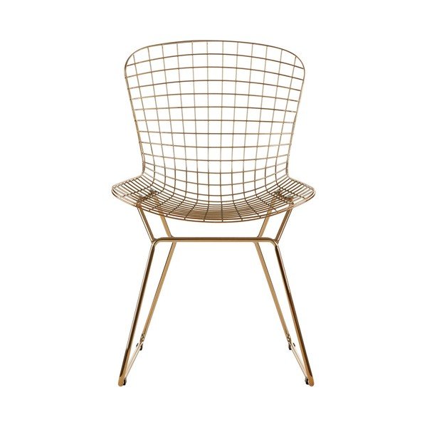 Kovinski jedilni stol v zlati barvi District – Premier Housewares-image-2
