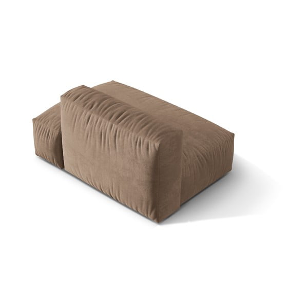 Svetlo rjav žameten modul za sedežno garnituro (desni kot) Martina – Micadoni -image-2